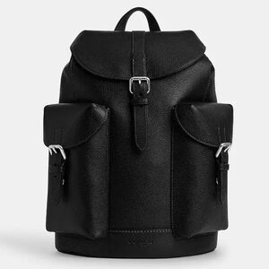 Bold Black Coach Backpack!.